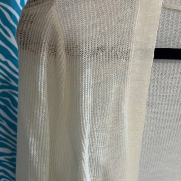 Banana Republic off white long thin cardigan SZ small - Picture 2 of 3
